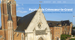Desktop Screenshot of paroissecrevecoeur.net