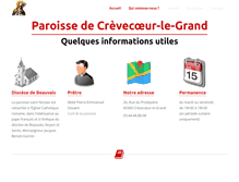 Tablet Screenshot of paroissecrevecoeur.net